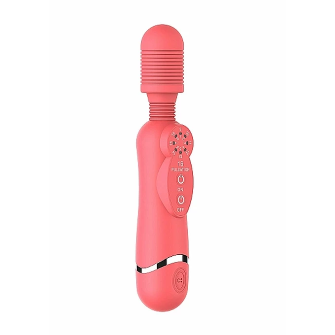 ShotsToys silicone massage wand - pink - Wibrator wand, Różowy