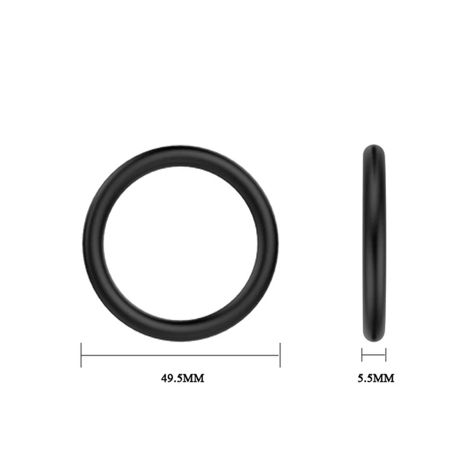 Baile Rings Rubber Set - Zestaw elastycznych pierścieni na penisa
