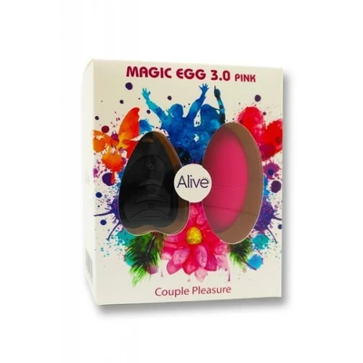 Alive Egg 3.0 Pink Remote Control - Wibrujące jajeczko z pilotem, Różowy