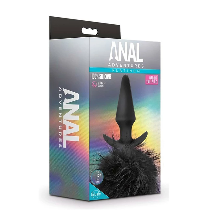 Anal Adventures Rabbit Tail Plug - Korek analny z pomponem