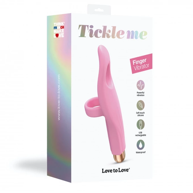 Love to Love tickle me baby pink - Wibrator na palec