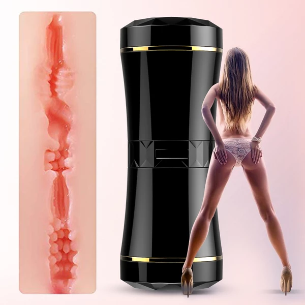 Boss Series masturbation cup - double ends - Masturbator klasyczny z dwoma otworami