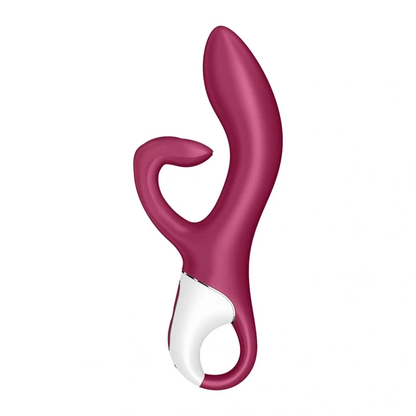 Satisfyer embrace me (berry) - Wibrator króliczek, Różowy