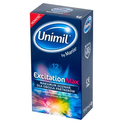 Unimil unimil excitation max 12 - Prezerwatywy 12 szt