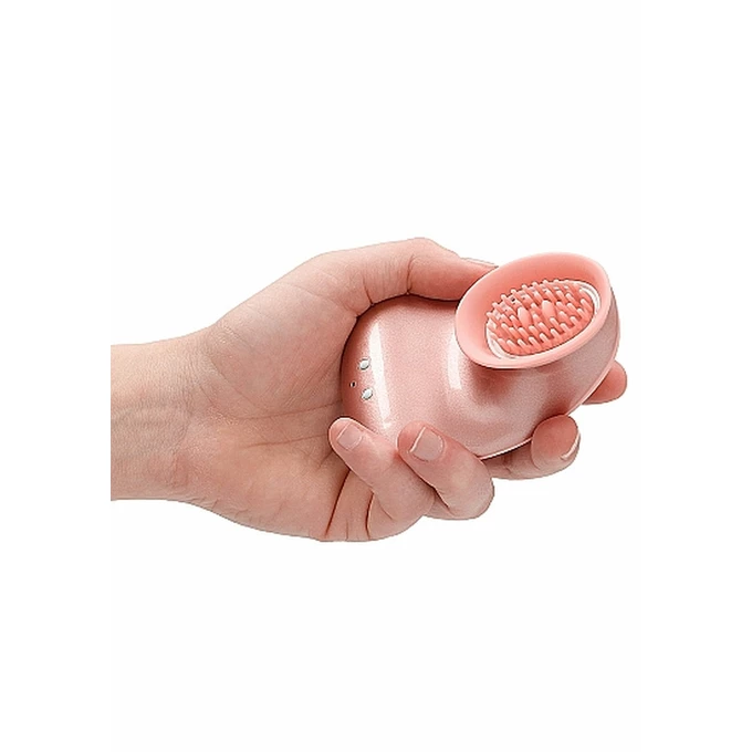 Innovation twitch hands - free suction &amp; vibration toy - rose - Wibrator łechtaczkowy, Różowy