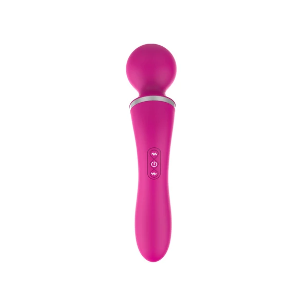 Boss Series Vision Dual Massage 1010 - Wibrator wand z wymienną nakładką