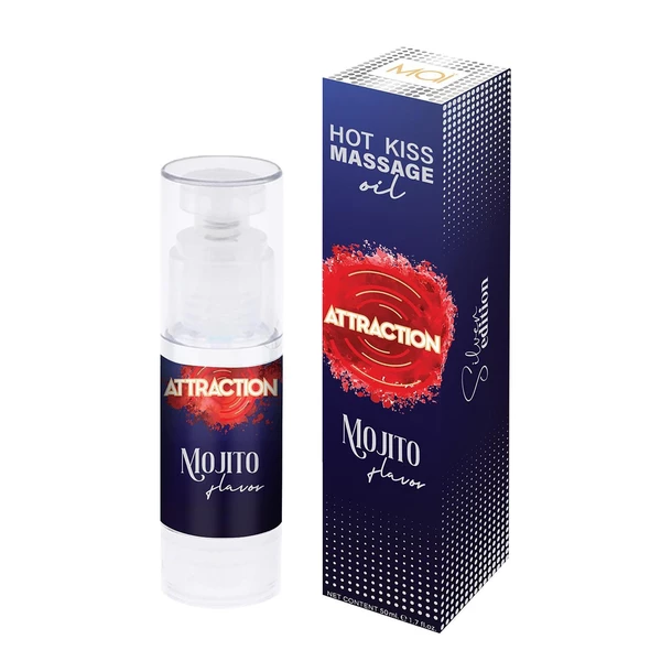 Attraction Massage Oil Mojito Balm 50 Ml - Olejek do masażu o smaku mohito