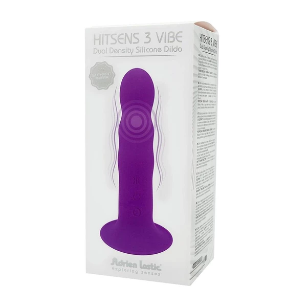Adrien Lastic Hitsens 3 (7') Purple Motor - Wibrujące dildo na przyssawce
