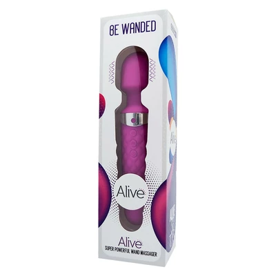 Alive Be Wanded Purple - Wibrator wand, Fioletowy