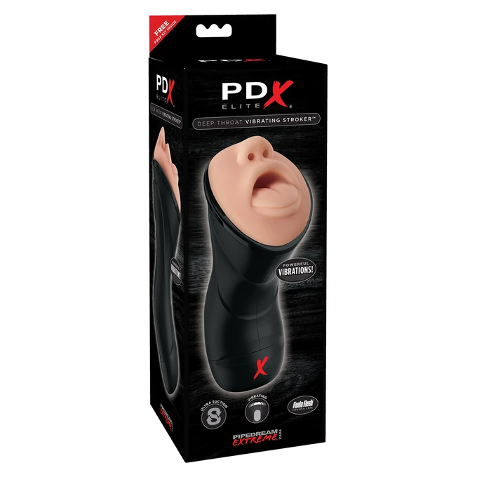 PDX Elite deep throat vibr stoker - masturbator wibrujący oralny