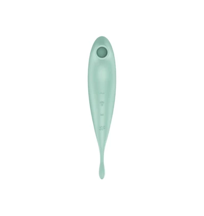 Satisfyer twirling pro connect app mint - Wibrator punktowy z opcją stymulacji sonicznej, Zielony
