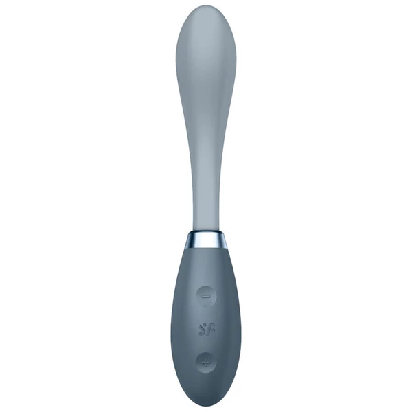 Satisfyer g-spot flex 3 (grey) - Wibrator do punktu G elastyczny, Szary