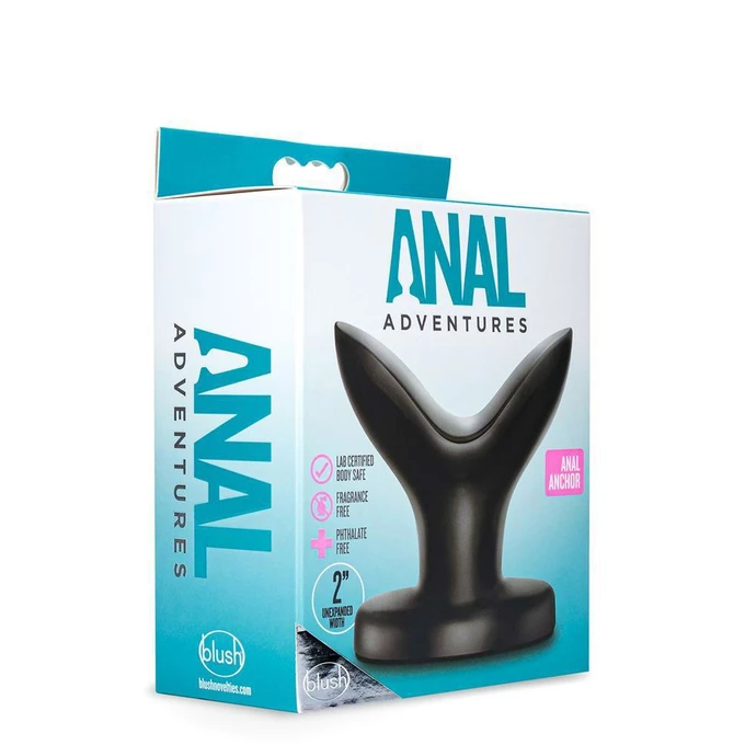 Anal Adventures Anal Anchor Black - Korek analny dla zaawansowanych
