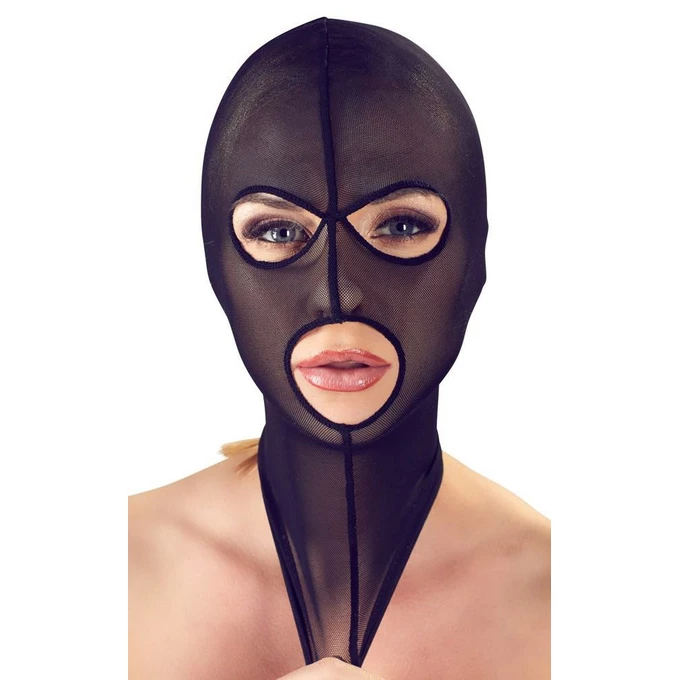 Bad Kitty Head Mask - Maska BDSM, Czarny