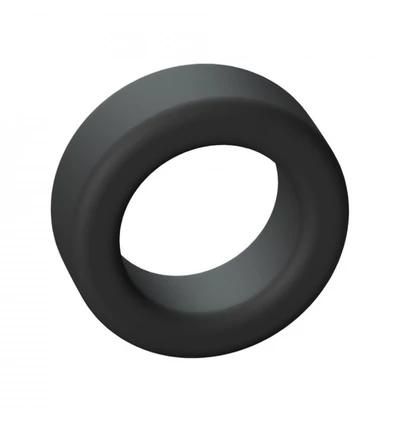 Love to Love cool ring black onyx - Elastyczny pierścień erekcyjny, czarny