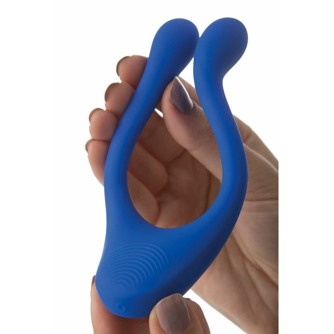 BeauMents doppio blue - Wibrator dla par wielofunkcyjny, Niebieski