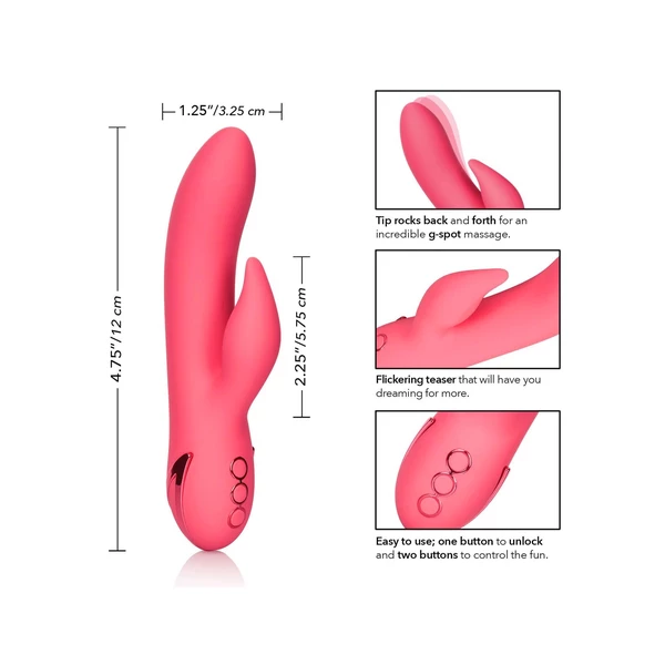 CalExotics San Francisco Sweetheart Pink - Wibrator króliczek