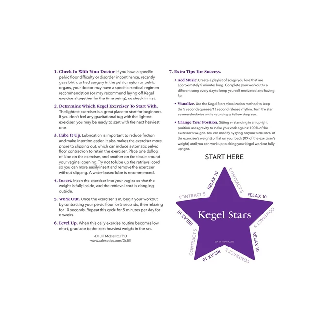 CalExotics Kegel Training 3 Pcs Purple - Zestaw kulek gejszy