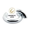 Mr. Cock luxury line steel cockring magnetic lock 50mm - Metalowy pierścień erekcyjny z magnetycznym zapięciem