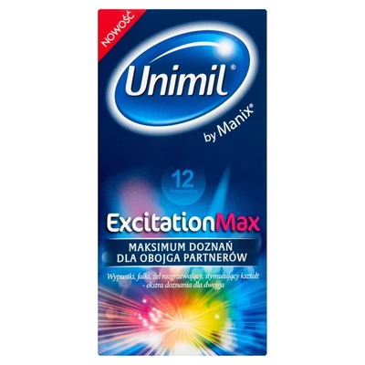 Unimil unimil excitation max 12 - Prezerwatywy 12 szt