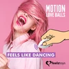 FeelzToys remote controlled motion love balls jivy - Wibrująca kulka na pilota z ruchem pulsacyjnym