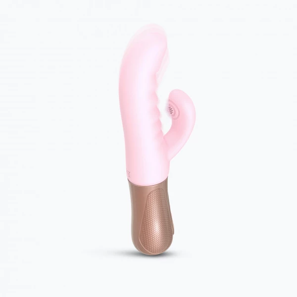 Love to Love sassy bunny baby pink - Wibrator króliczek z opcją pulsacji, Różowy