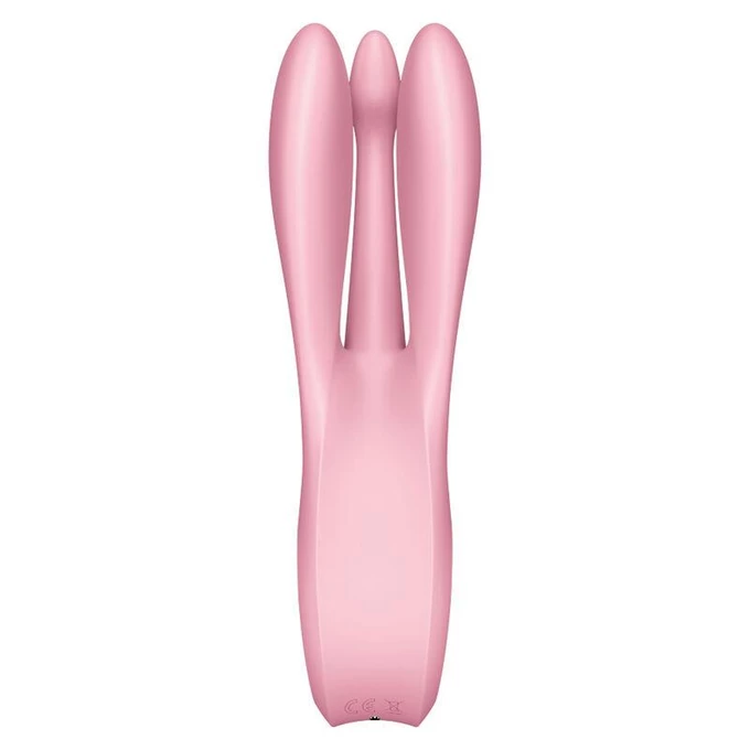 Satisfyer threesome 1 pink - Wibrator z trzema elastycznymi ramionami, Różowy