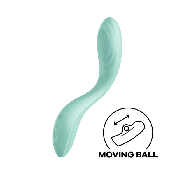 Satisfyer rrrolling pleasure (mint) - Wibrator punktu G z rotującą kulką, Zielony