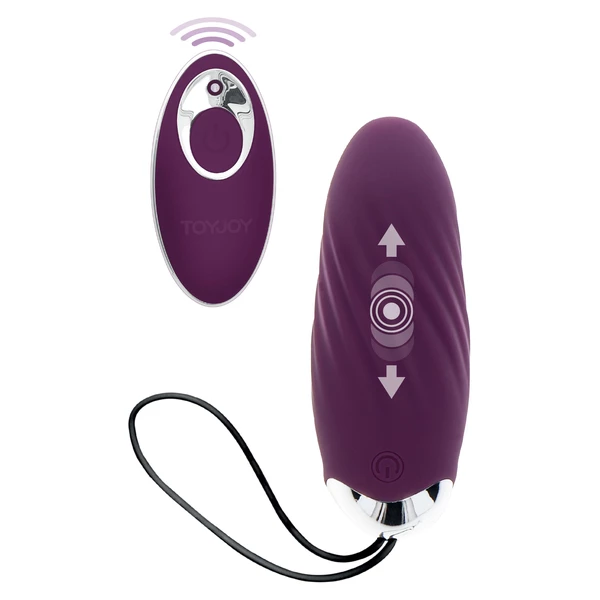 ToyJoy knock knock eggstavagant - Wibrator kulka z pilotem i ruchem pulsacyjnym