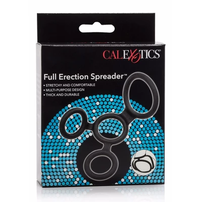 CalExotics Full Erection Spreader Black - Elastyczny pierścień erekcyjny