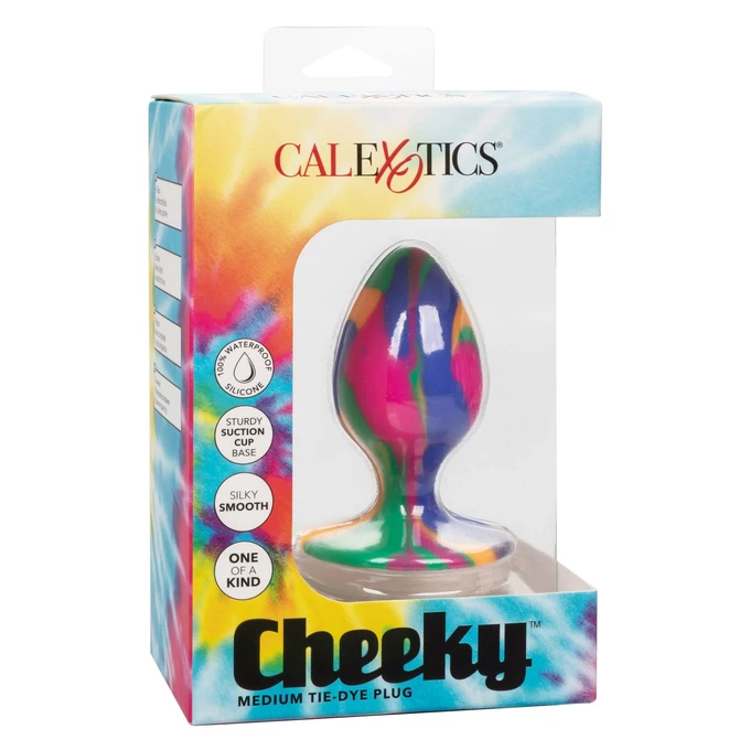 CalExotics Cheeky Medium Tie Dye Plug Multicolor - Korek analny