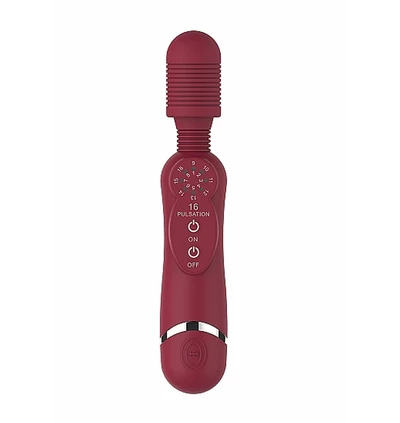 ShotsToys silicone massage wand - red - Wibrator wand, Czerwony