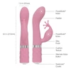 Pillow Talk kinky rabbit &amp; g-spot vibrator pink - Wibrator króliczek