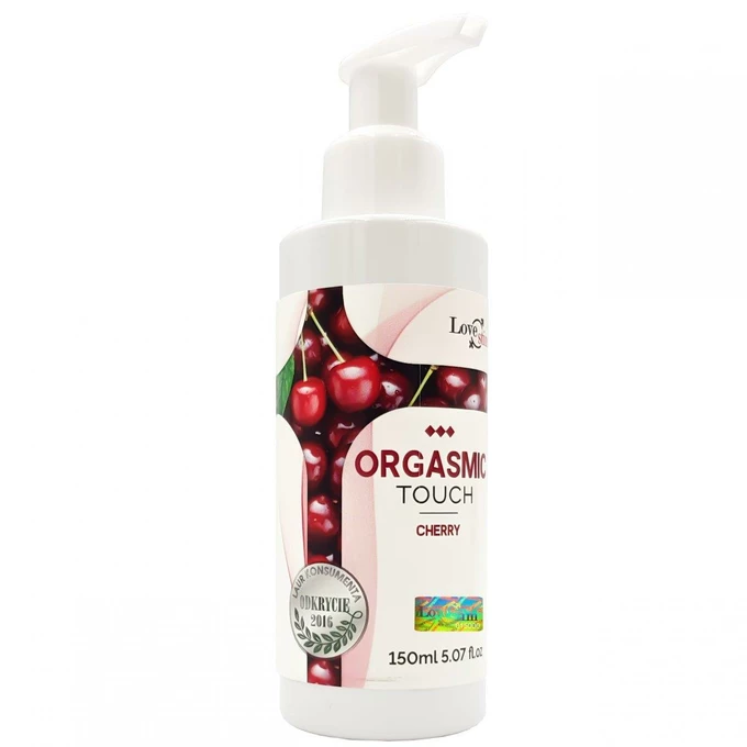LoveStim Orgasmic Touch Cherry 150 Ml - Żel do masażu wiśniowy