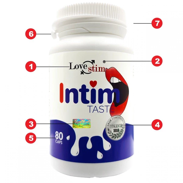 LoveStim Intim Taste 80 Caps - Suplement na poprawę smaku niesienia