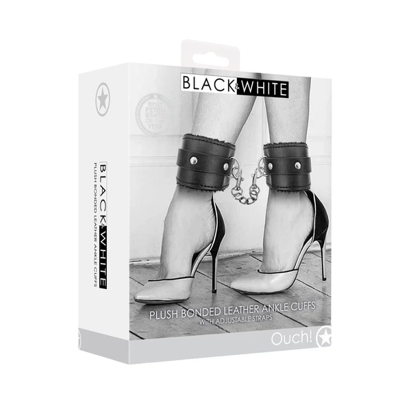Ouch! Ankle Cuffs With Adjustable Straps - Kajdanki na kostki