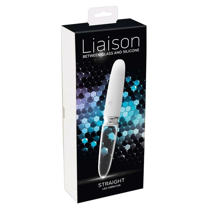 Liaison Glass Vibrator 3 - Wibrator klasyczny dwumateriałowy (szkło silikon)