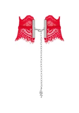 Obsessive Bergamore - Choker , Czerwony