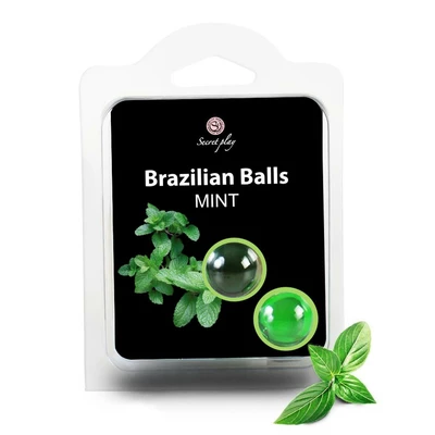 Secret Play Set 2 Brazilian Balls Mint - Brazylijskie kulki do masażu