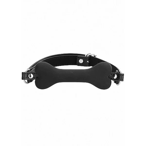Ouch! Bone Gag Black - Knebel z kością