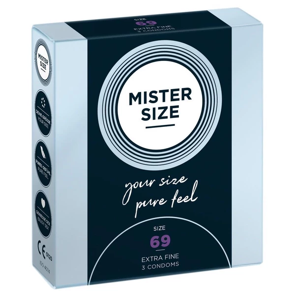 Mister Size 69Mm Pack Of 3 - Prezerwatywy