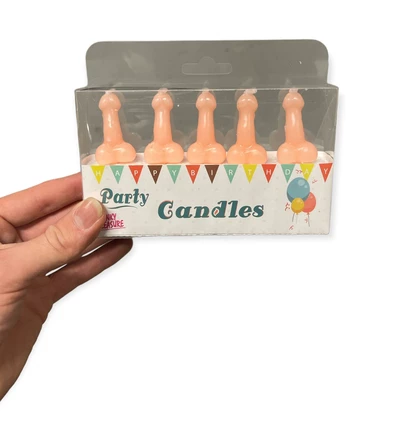 Kinky Pleasure Świeczki Party Penis Candles 5Pcs Pack Flesh