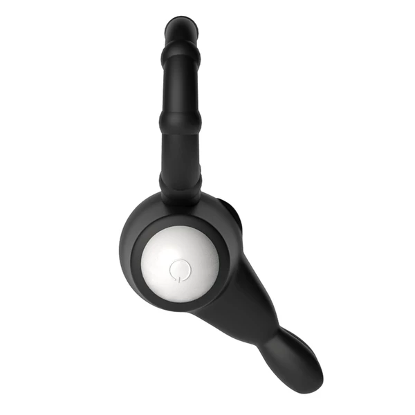 Lovetoy Power Clit Silicone Cockring Black 3 - Wibrujący pierścień erekcyjny