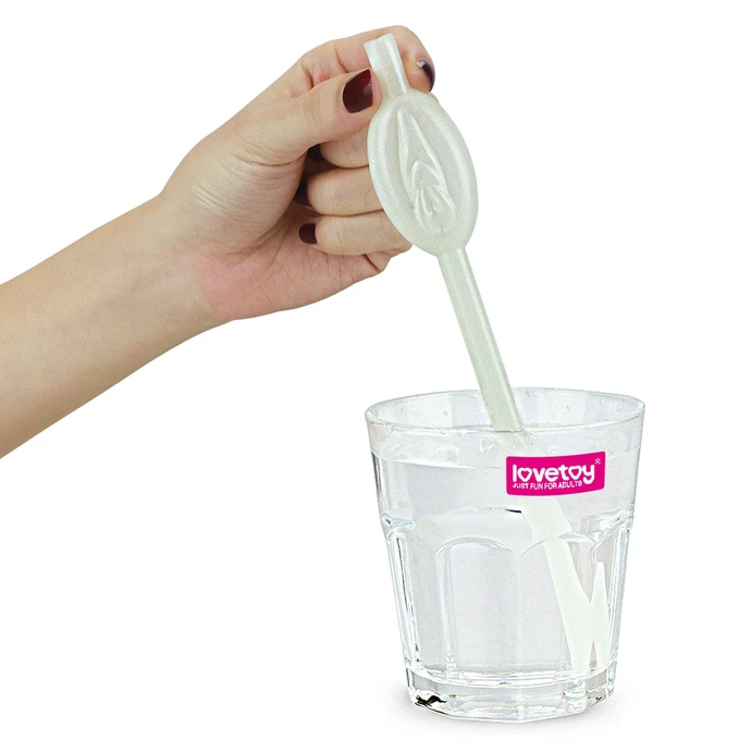 Lovetoy Glow In The Dark Pussy Straws – Pack Of 9 słomki