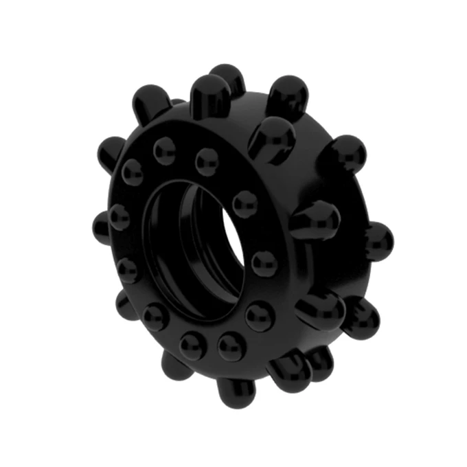 Lovetoy Power Plus Cockring Black 3 - Elastyczny pierścień erekcyjny