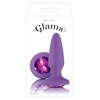 NS Novelties Glams Gem Plug Purple - Korek analny z kryształem, Fioletowy