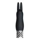 Royal Gems Elegance Rechargeable Silicone Bullet Black - Wibrator łechtaczkowy, Czarny