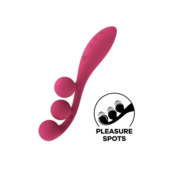 Satisfyer Tri Ball 1 Red - Wibrator do punktu G, Czerwony