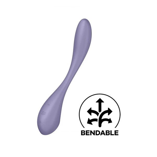 Satisfyer G Spot Flex 5+ Lilac - Wibrator do punktu G elastyczny, sterowany aplikacją, Fioletowy