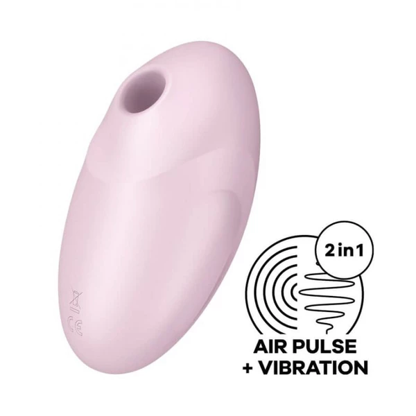 Satisfyer Vulva Lover 3 Pink - Wibrator soniczny do łechtaczki z wibracjami, Różowy